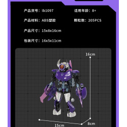 iBlock ib1096 Ironclad Beetle Xếp hình lắp ráp ghép mô hình Bugs Raiders: Sharp Shell Heavy Armor Ba lần biến hình