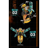 iBlock ib1096 Ironclad Beetle Xếp hình lắp ráp ghép mô hình Bugs Raiders: Sharp Shell Heavy Armor Ba lần biến hình