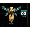iBlock ib1096 Ironclad Beetle Xếp hình lắp ráp ghép mô hình Bugs Raiders: Sharp Shell Heavy Armor Ba lần biến hình