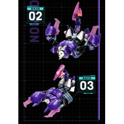 iBlock ib1096 Ironclad Beetle Xếp hình lắp ráp ghép mô hình Bugs Raiders: Sharp Shell Heavy Armor Ba lần biến hình
