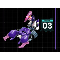 iBlock ib1096 Ironclad Beetle Xếp hình lắp ráp ghép mô hình Bugs Raiders: Sharp Shell Heavy Armor Ba lần biến hình