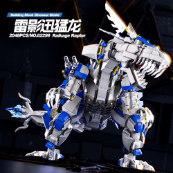 Mojie 62299 Raikage Raptor Xếp hình lắp ráp ghép mô hình Velociraptor bóng sấm sét