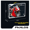 PanlosBrick inbrixx 672303 Xếp hình lắp ráp ghép mô hình Xe máy: Xe máy lửa đỏ hú 1:8