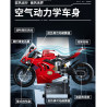 PanlosBrick inbrixx 672303 Xếp hình lắp ráp ghép mô hình Xe máy: Xe máy lửa đỏ hú 1:8