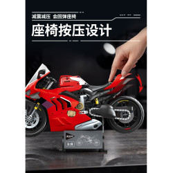 PanlosBrick inbrixx 672303 Xếp hình lắp ráp ghép mô hình Xe máy: Xe máy lửa đỏ hú 1:8