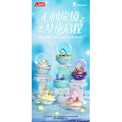 JAKI HK715 Xếp hình lắp ráp ghép mô hình tokidoki tokidoki hộp mù huyềnjingxinjian