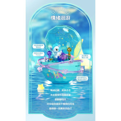 JAKI HK715 Xếp hình lắp ráp ghép mô hình tokidoki tokidoki hộp mù huyềnjingxinjian