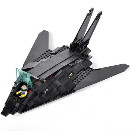 SLUBAN M38-B0108 B0108 0108 M38B0108 38-B0108 non  MÁY BAY TÀNG HÌNH bộ đồ chơi xếp lắp ráp ghép mô hình Military Army F117 Quân Sự Bộ Đội 209 khối