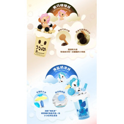 JAKI HK716 Xếp hình lắp ráp ghép mô hình hộp đựng trà sữa tokidoki fun