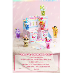 JAKI HK716 Xếp hình lắp ráp ghép mô hình hộp đựng trà sữa tokidoki fun