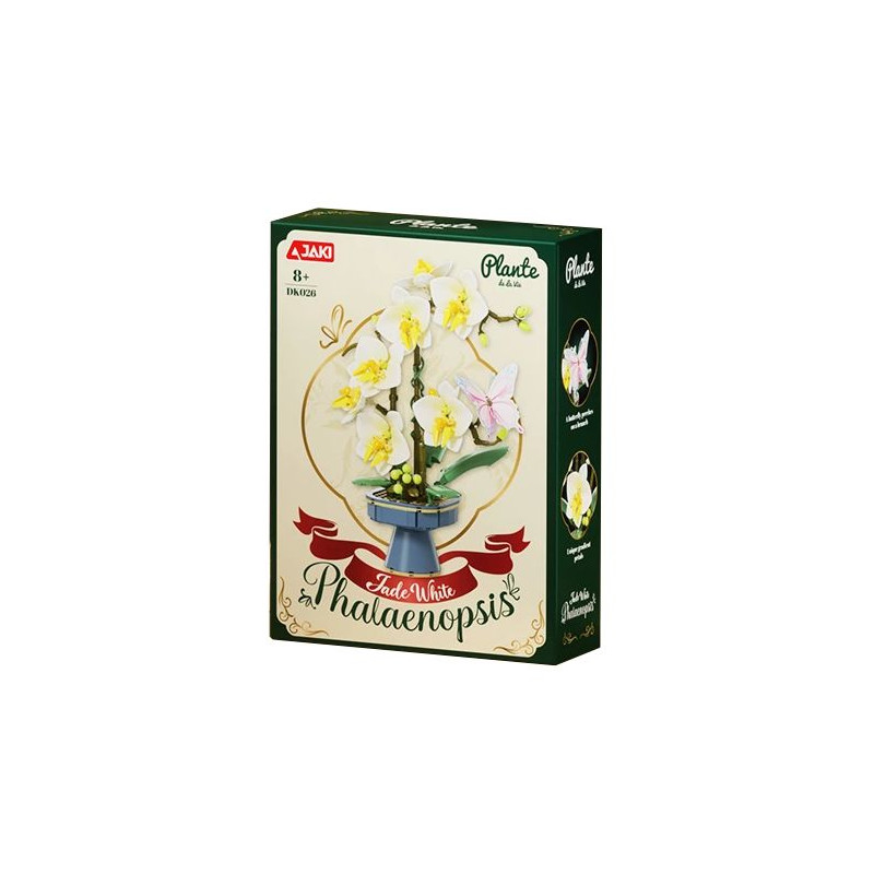 JAKI DK026 JAKI DK027 Xếp hình lắp ráp ghép mô hình lan hồ điệp