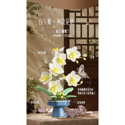JAKI DK026 JAKI DK027 Xếp hình lắp ráp ghép mô hình lan hồ điệp