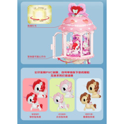 JAKI HK712 Xếp hình lắp ráp ghép mô hình Ngọn hải đăng kỳ lân Tokidoki: Ngọn hải đăng giấc mơ ngọt ngào