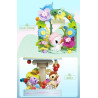 JAKI HK713 Xếp hình lắp ráp ghép mô hình tokidoki tokidoki Ngọn hải đăng kỳ lân: Ngọn hải đăng rừng Huayu