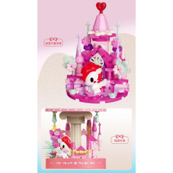 JAKI HK713 Xếp hình lắp ráp ghép mô hình tokidoki tokidoki Ngọn hải đăng kỳ lân: Ngọn hải đăng rừng Huayu