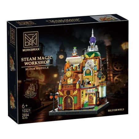 MORKMODEL MORK UrGe XMORK 10321 Steam Magic Workshop Xếp hình lắp ráp ghép mô hình Steampunk: Hội thảo ma thuật hơi nước