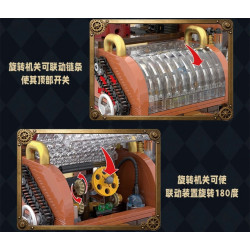 MORKMODEL MORK UrGe XMORK 10321 Steam Magic Workshop Xếp hình lắp ráp ghép mô hình Steampunk: Hội thảo ma thuật hơi nước
