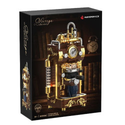 remittance H1026 Retro Steam Espresso Machine Xếp hình lắp ráp ghép mô hình Máy pha cà phê hơi nước cổ điển