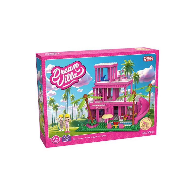 Qilivev Q6001 Qlife Xếp hình lắp ráp ghép mô hình biệt thự barbie