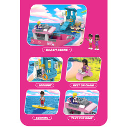 Qilivev Q6006 Qlife Xếp hình lắp ráp ghép mô hình bãi biển barbie