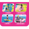 Qilivev Q6006 Qlife Xếp hình lắp ráp ghép mô hình bãi biển barbie
