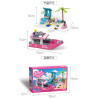 Qilivev Q6006 Qlife Xếp hình lắp ráp ghép mô hình bãi biển barbie