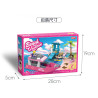 Qilivev Q6006 Qlife Xếp hình lắp ráp ghép mô hình bãi biển barbie