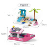 Qilivev Q6006 Qlife Xếp hình lắp ráp ghép mô hình bãi biển barbie