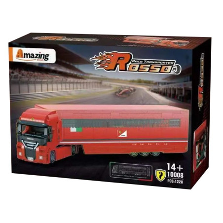 Amazing Block 10008 Xếp hình lắp ráp ghép mô hình Xe tải ‌Rosso Corsa‌ Ferrari