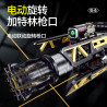 double height 60554 Rotating Barrel Machine Gun Xếp hình lắp ráp ghép mô hình Súng bắn dây cao su Gatling
