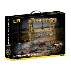 12GO 97037 Rivers Gantry Crane Xếp hình lắp ráp ghép mô hình Sự bùng nổ kính thiên văn Risfer của Đức trong Thế chiến thứ hai