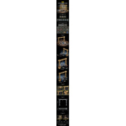 12GO 97037 Rivers Gantry Crane Xếp hình lắp ráp ghép mô hình Sự bùng nổ kính thiên văn Risfer của Đức trong Thế chiến thứ hai