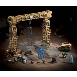 12GO 97037 Rivers Gantry Crane Xếp hình lắp ráp ghép mô hình Sự bùng nổ kính thiên văn Risfer của Đức trong Thế chiến thứ hai