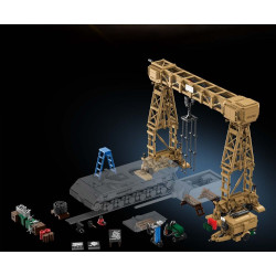 12GO 97037 Rivers Gantry Crane Xếp hình lắp ráp ghép mô hình Sự bùng nổ kính thiên văn Risfer của Đức trong Thế chiến thứ hai