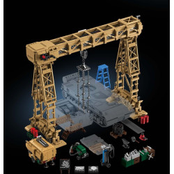 12GO 97037 Rivers Gantry Crane Xếp hình lắp ráp ghép mô hình Sự bùng nổ kính thiên văn Risfer của Đức trong Thế chiến thứ hai