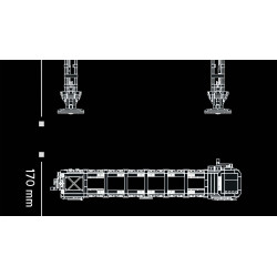 12GO 97037 Rivers Gantry Crane Xếp hình lắp ráp ghép mô hình Sự bùng nổ kính thiên văn Risfer của Đức trong Thế chiến thứ hai
