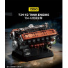 12GO 95009 T34-V2 Tank Engine Xếp hình lắp ráp ghép mô hình Động cơ xe tăng T34-V2 của Liên Xô