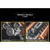 12GO 95009 T34-V2 Tank Engine Xếp hình lắp ráp ghép mô hình Động cơ xe tăng T34-V2 của Liên Xô