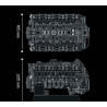 12GO 95009 T34-V2 Tank Engine Xếp hình lắp ráp ghép mô hình Động cơ xe tăng T34-V2 của Liên Xô