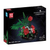 MouldKing 24130 Emerald Leaf Rose Xếp hình lắp ráp ghép mô hình hoa hồng ngọc lục bảo