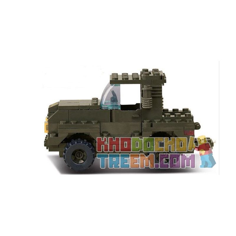 SLUBAN M38-B7300 B7300 7300 M38B7300 38-B7300 non  PHÁO PHÒNG KHÔNG bộ đồ chơi xếp lắp ráp ghép mô hình Military Army Quân Sự Bộ Đội 221 khối