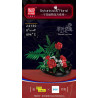 MouldKing 24130 Emerald Leaf Rose Xếp hình lắp ráp ghép mô hình hoa hồng ngọc lục bảo