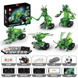 KAIYU KeeYee World K96142 Xếp hình lắp ráp ghép mô hình Robot côn trùng 5 trong 1