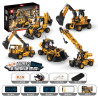 KAIYU KeeYee World K96197 Xếp hình lắp ráp ghép mô hình Xe công trình 5 trong 1