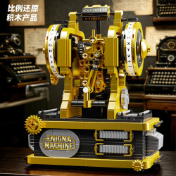 KAIYU KeeYee World K96295 Enigma Machine Xếp hình lắp ráp ghép mô hình Máy mật mã cơ học cổ điển Enigma