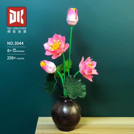 DK 3044 Xếp hình lắp ráp ghép mô hình hoa sen