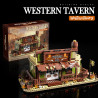 GOQI GQ-3077 Western Pub Xếp hình lắp ráp ghép mô hình Quán rượu miền Tây