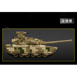 12GO 91011 Type-100 Tank Xếp hình lắp ráp ghép mô hình Xe tăng loại 100 1:35