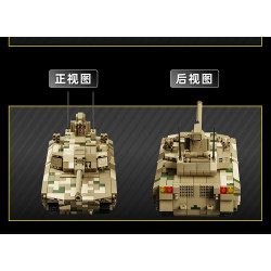 12GO 91011 Type-100 Tank Xếp hình lắp ráp ghép mô hình Xe tăng loại 100 1:35