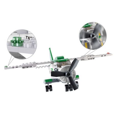 SLUBAN M38-B0362 B0362 0362 M38B0362 38-B0362 non  MÁY BAY VẬN TẢI CÁNH QUẠT NHỎ bộ đồ chơi xếp lắp ráp ghép mô hình City AVIATION Thành Phố 251 khối